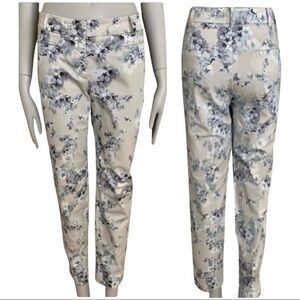 CAMBIO Renira Slim Fit Floral Mid-Rise Ankle Jeans
